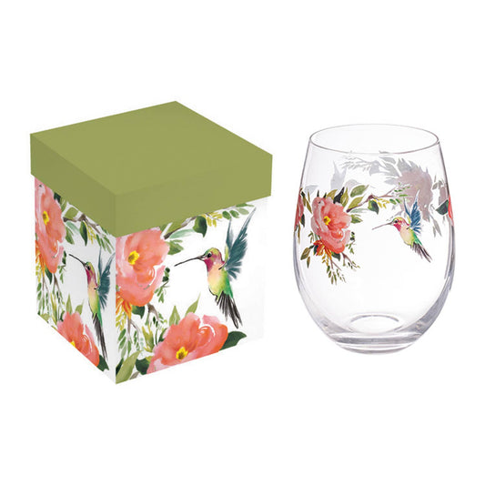 Hummingbird 17 oz. Stemless Glass