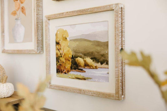 Landscape & Leaves Reversible Picture