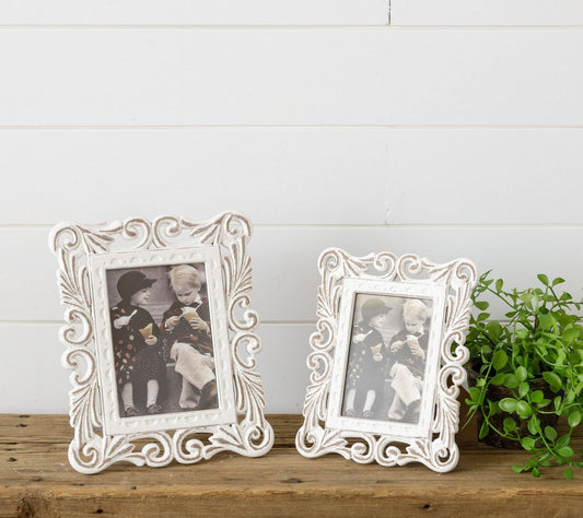 Carved Scroll Design Picture Frames