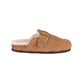 Cowhide Suede Clog - Womens (Chestnut)