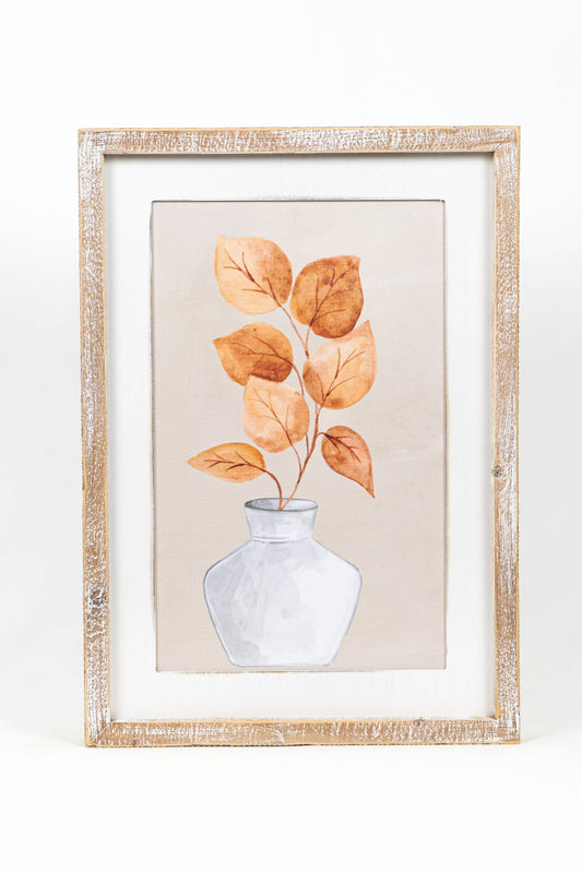 Vase & Wheat Reversible Picture