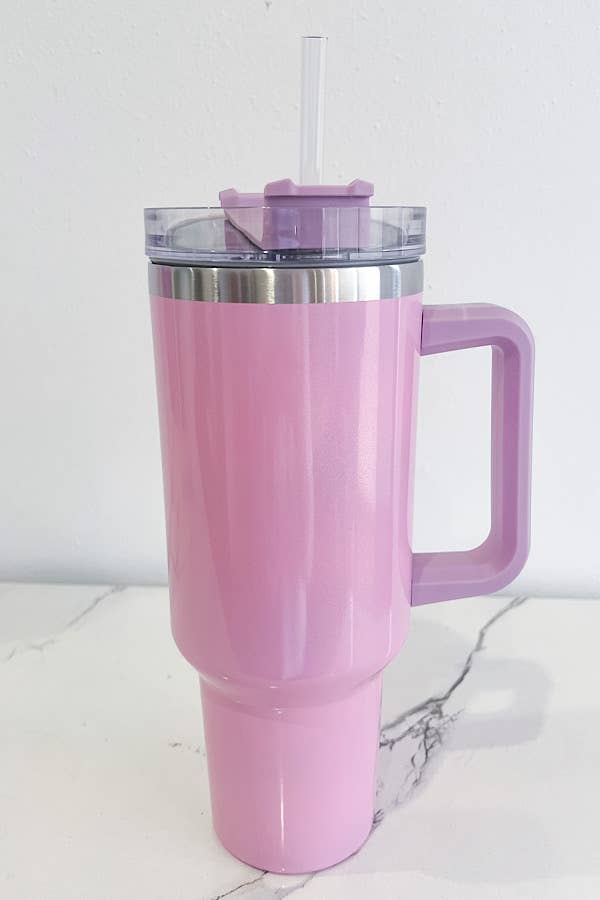 Shiny Pink Tumbler