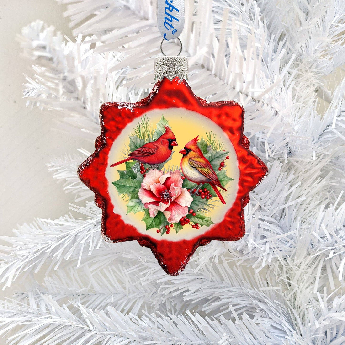 Christmas Wreath Mercury Glass Ornaments