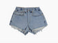 High-Rise Upcycled Denim Cutoff Shorts - (29" waist)
