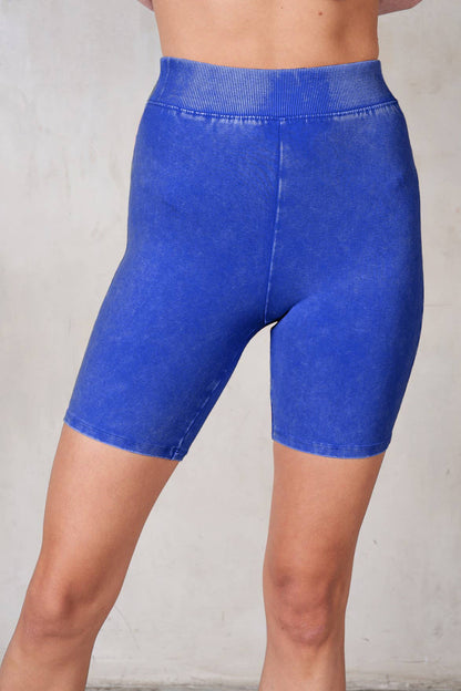 Mineral Washed Biker Shorts