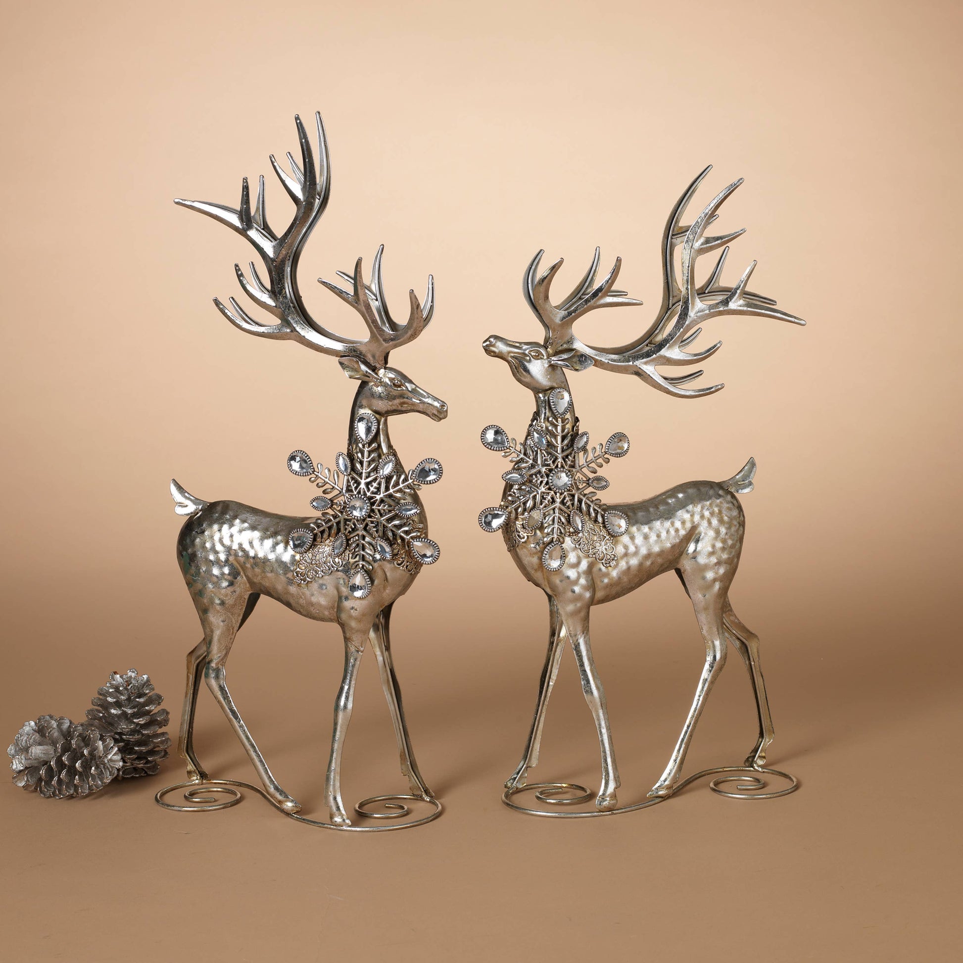 Silver metal best sale deer