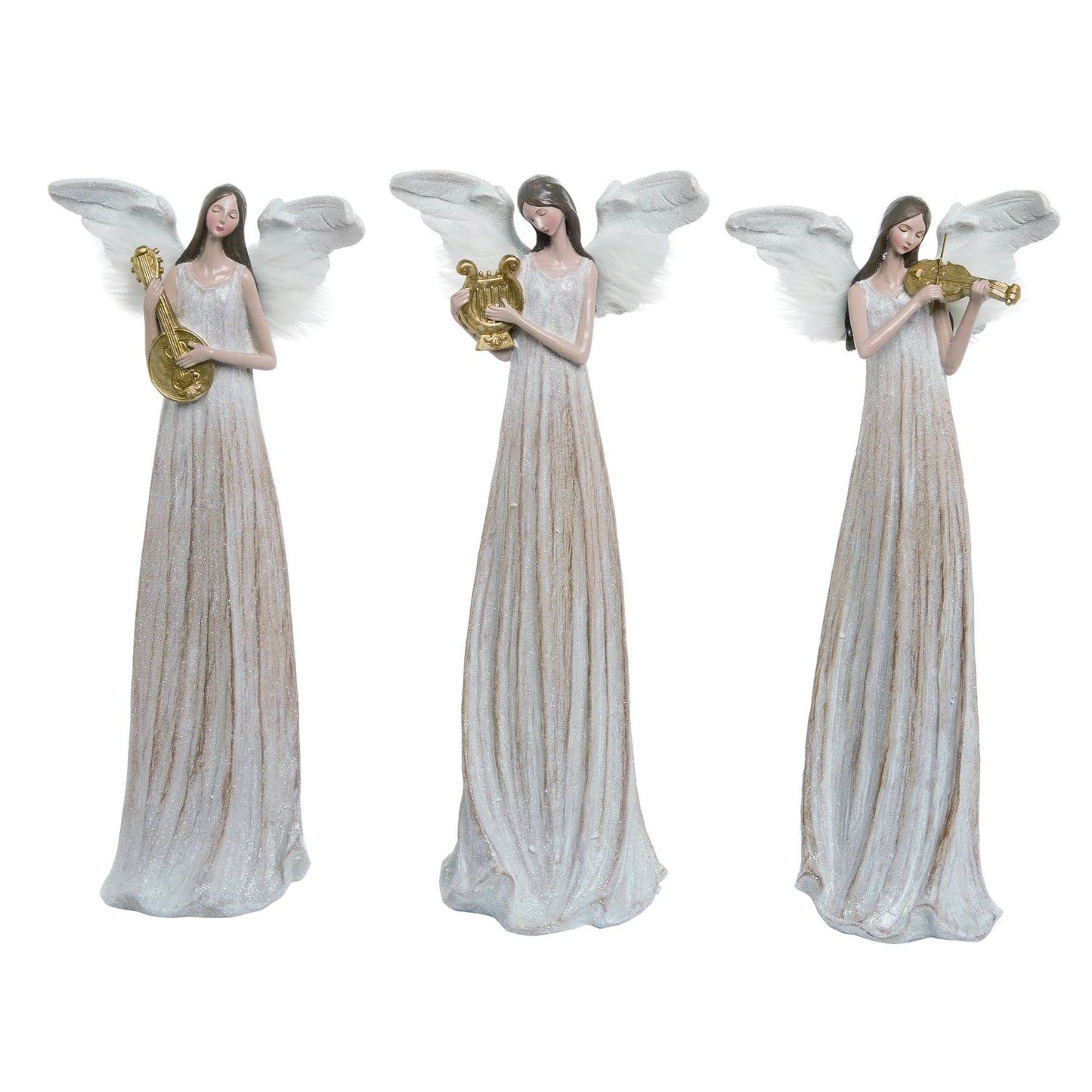 White Christmas Harmony Angel  Set