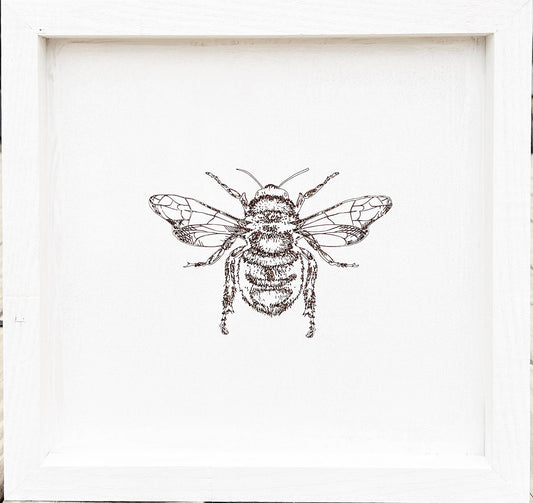 Engraved Bee Sign - 12x12