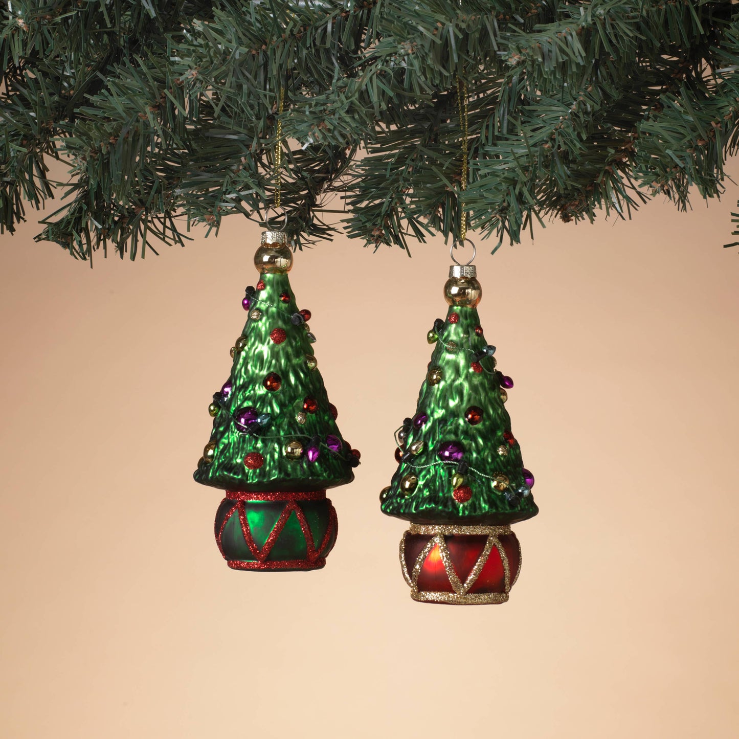 Glass Tree Ornament