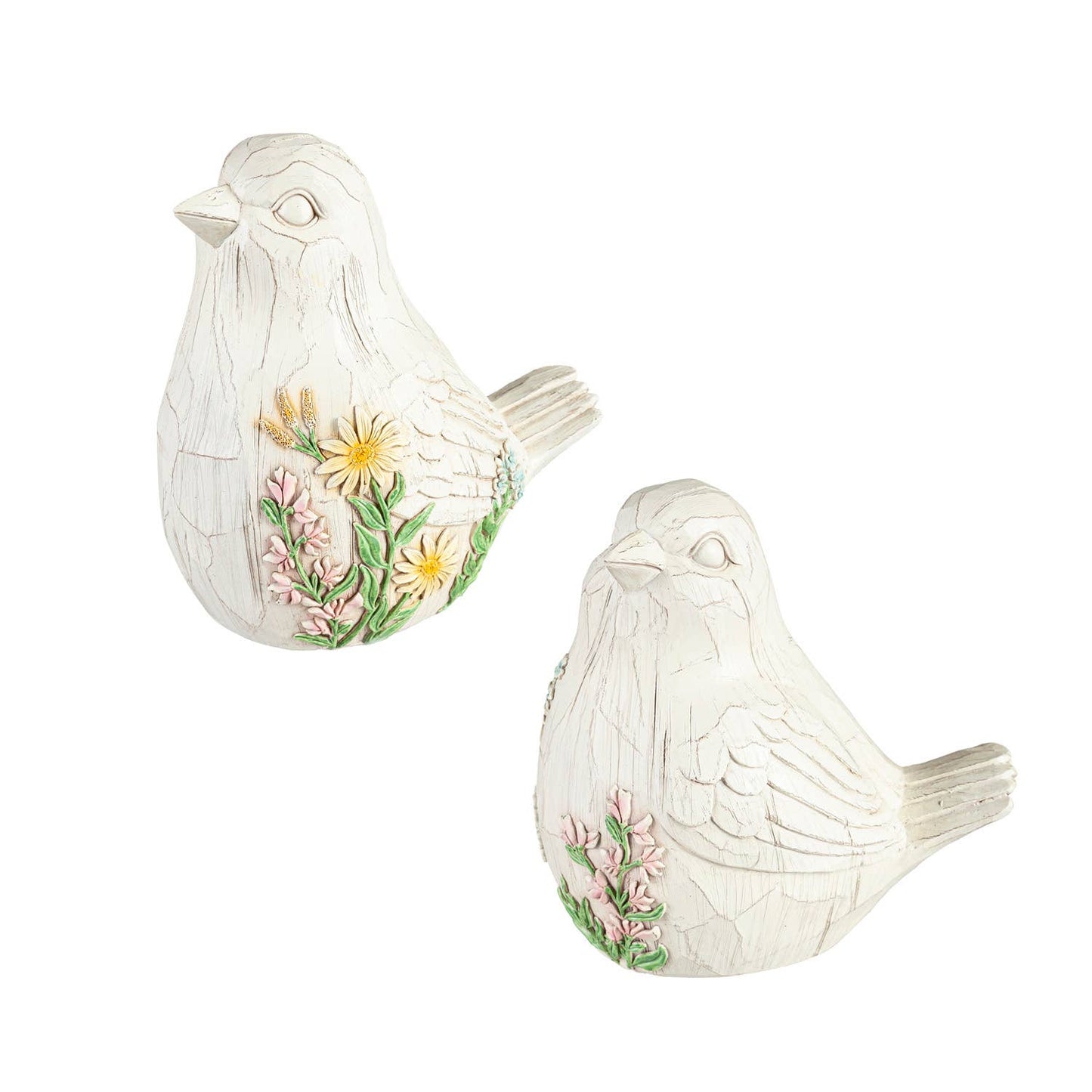 Carved Floral Birds