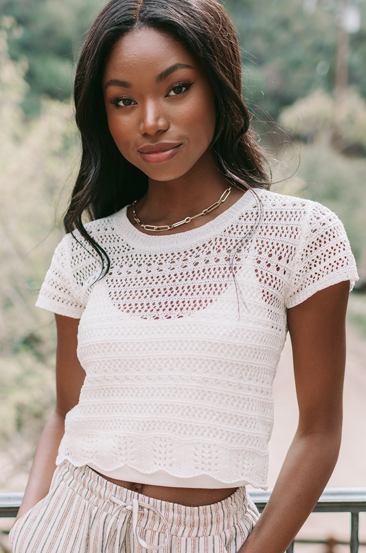 Callie Crochet Top