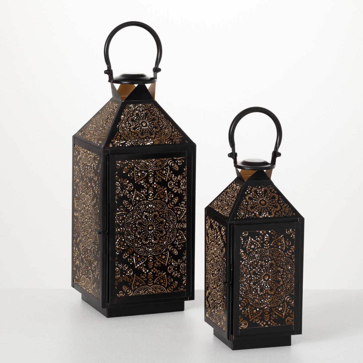 Punched Metal Lanterns