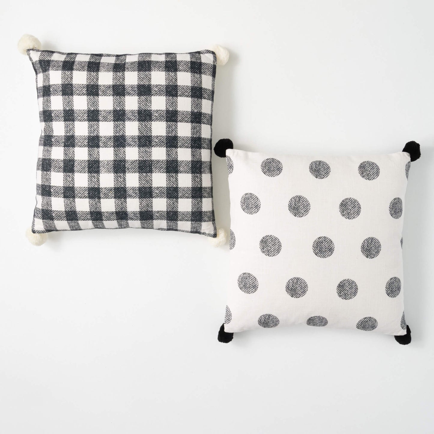 Plaid & Polka Dot Pillow