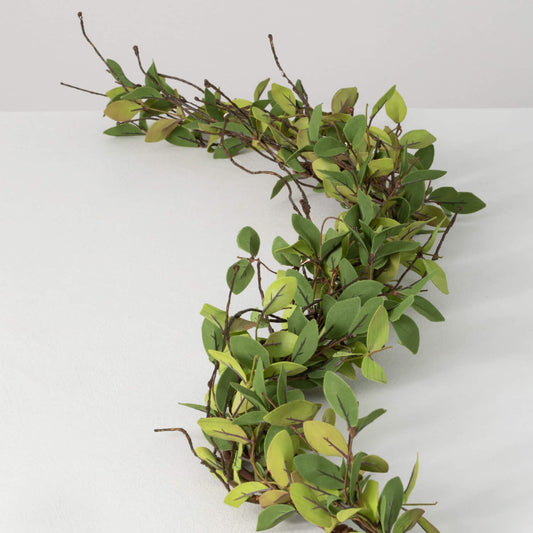 Ruscus leafy twig garland